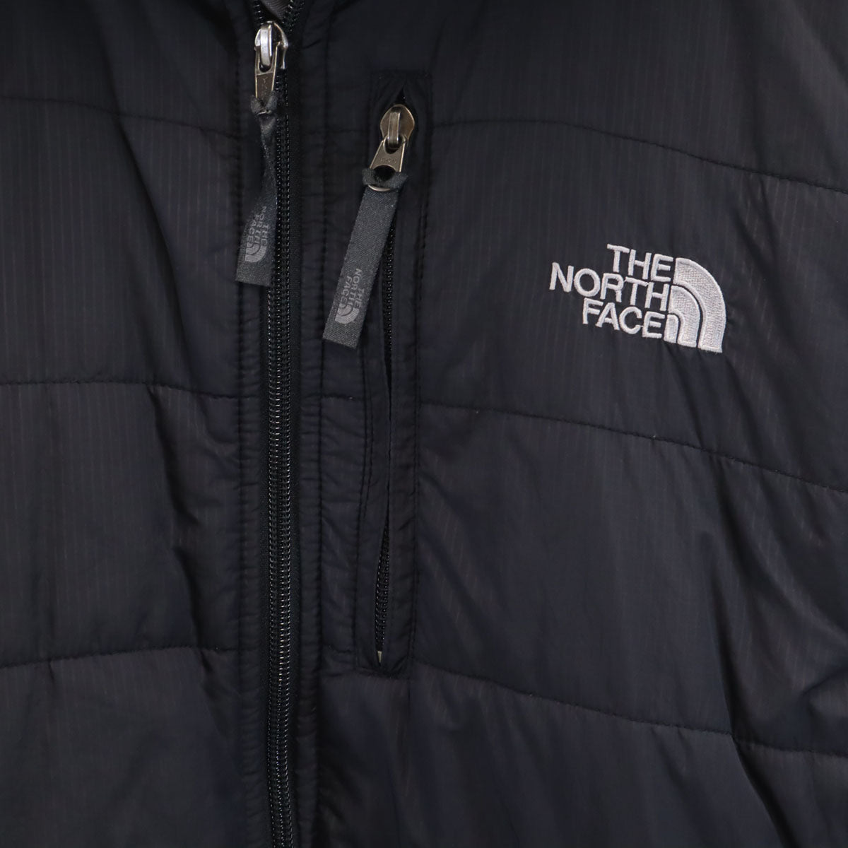 THE NORTH FACE ノースフェイス ストライプ柄 中綿ジャケット M ブラック NY01370 アウトドア メンズ