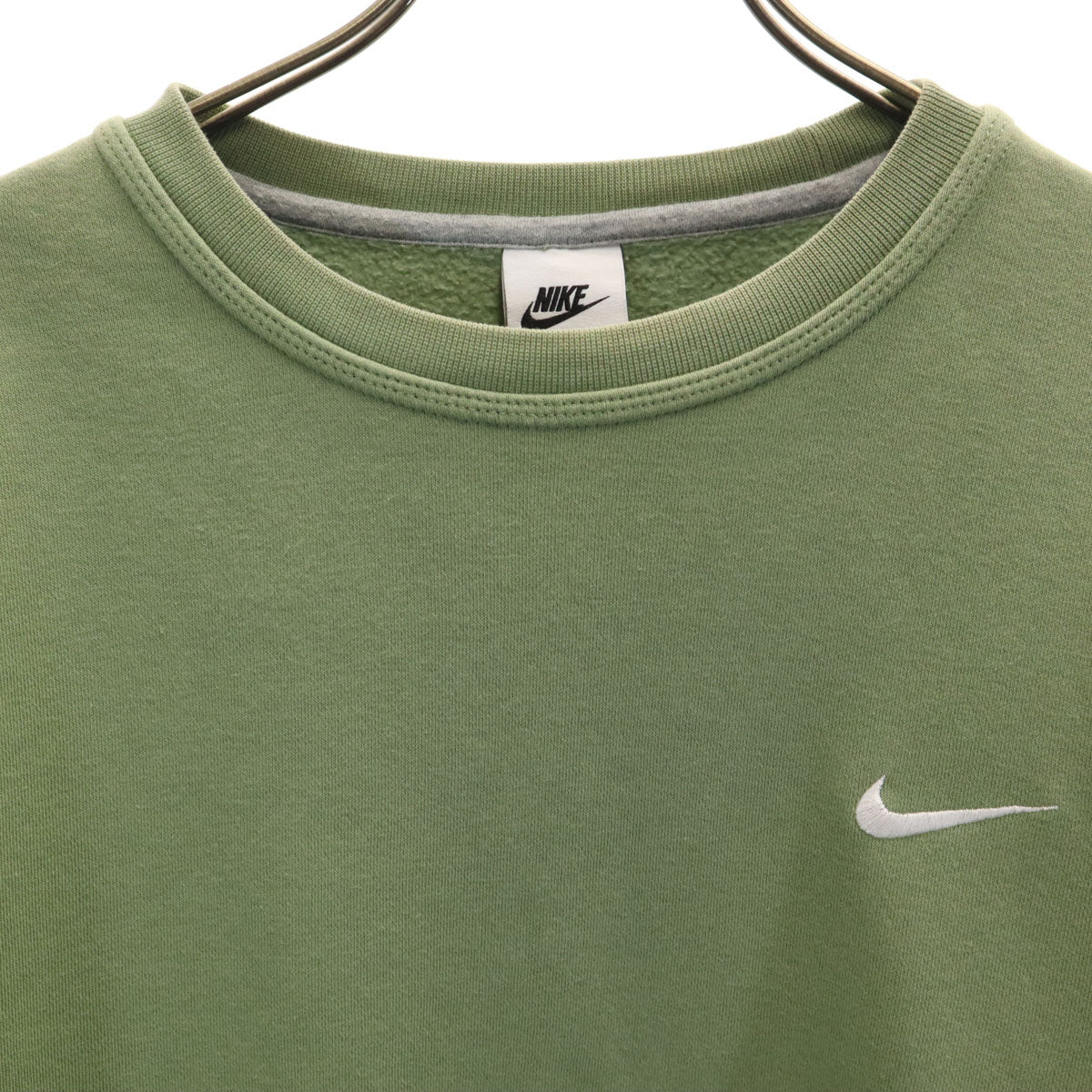 NIKE ナイキ 長袖 スウェット トレーナー 上下 セットアップ XXL/XL カーキ 裏起毛 メンズ
