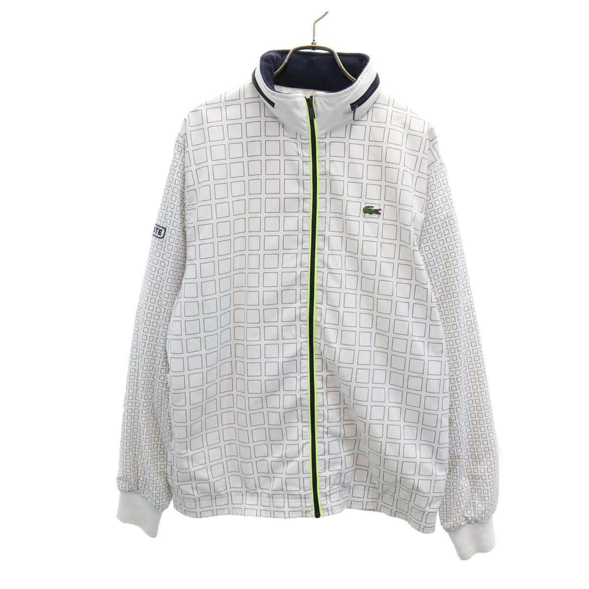 LACOSTE SPORT ラコステ スポーツ 総柄 ジャケット 4 ホワイト メンズ