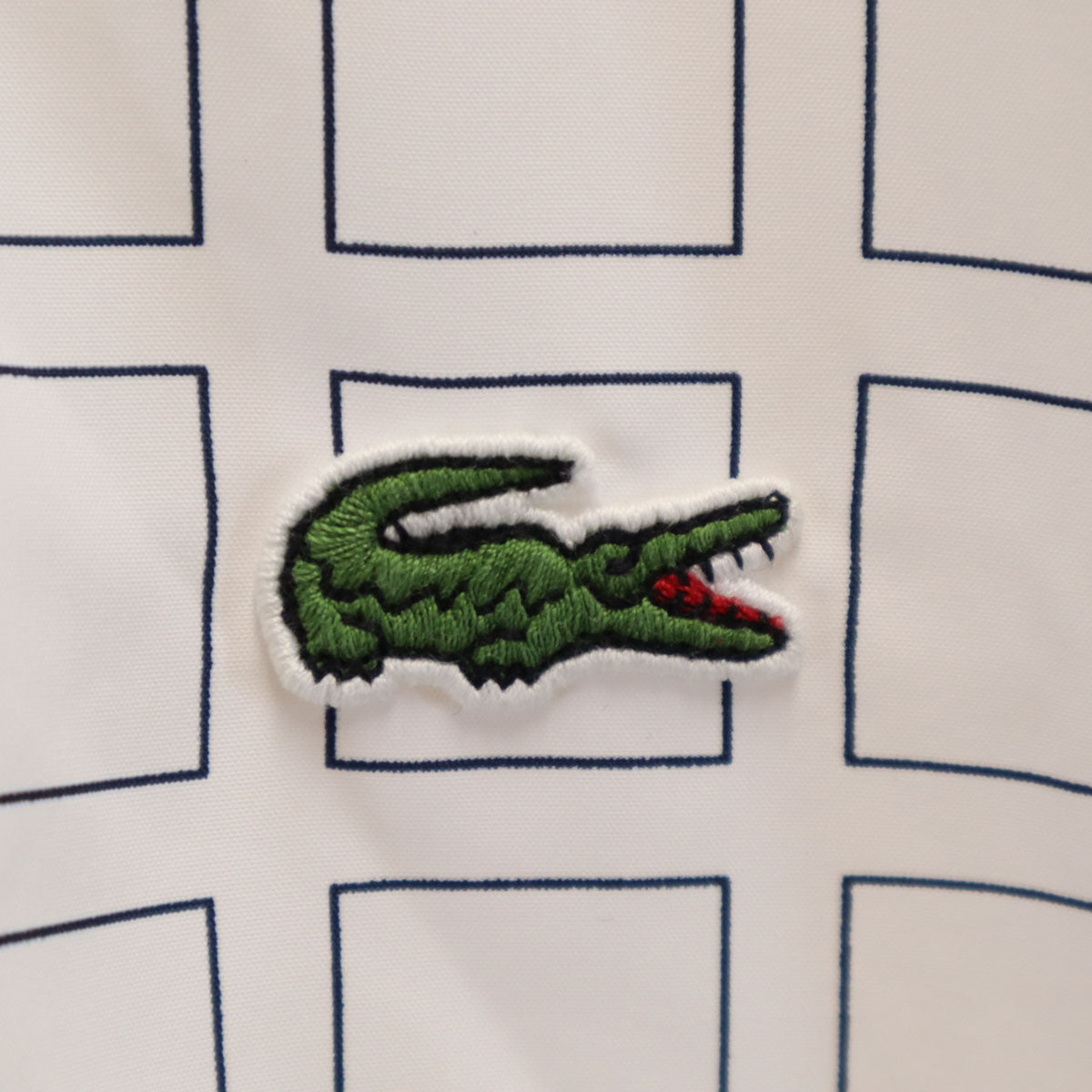 LACOSTE SPORT ラコステ スポーツ 総柄 ジャケット 4 ホワイト メンズ