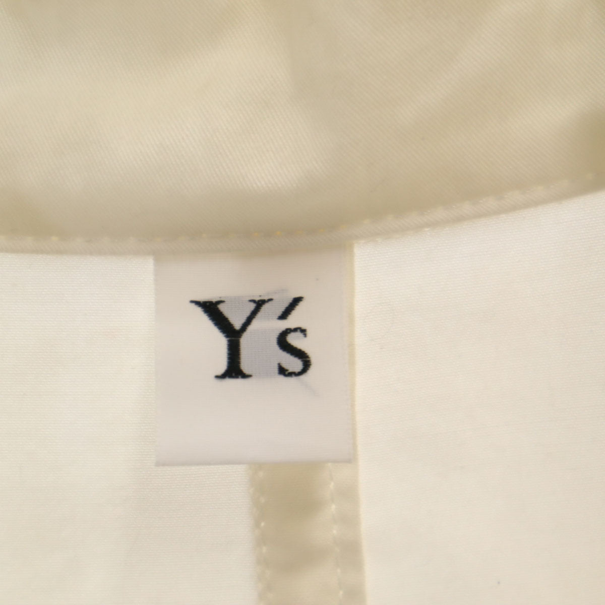 Y's ワイズ 日本製 シャツジャケット 上下 セットアップ 不明/S アイボリー ヨウジヤマモト レディース