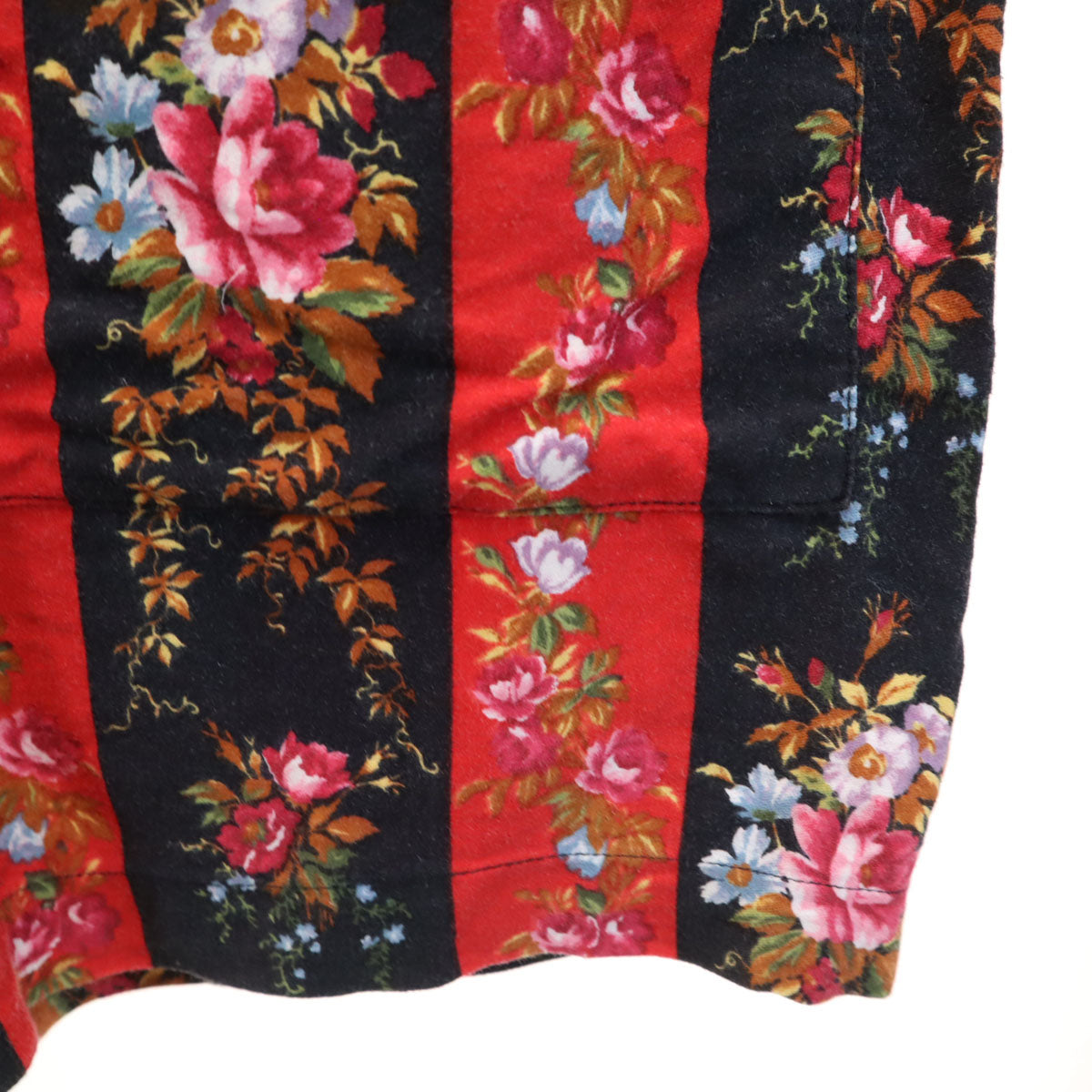 KENZO ケンゾー 90s オールド 花柄 長袖 ルームウェア 上下 セットアップ L レッド メンズ