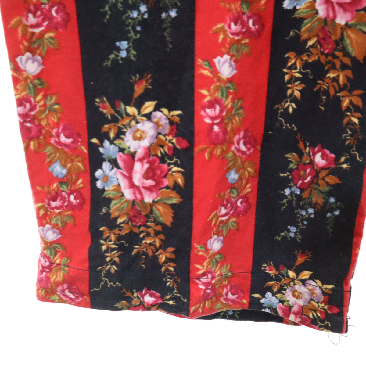 KENZO ケンゾー 90s オールド 花柄 長袖 ルームウェア 上下 セットアップ L レッド メンズ