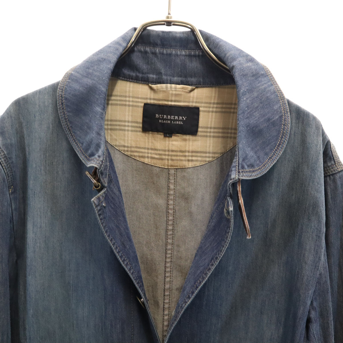 BURBERRY BLACK LABEL バーバリーブラックレーベル デニムジャケット L ブルー 三陽商会 メンズ
