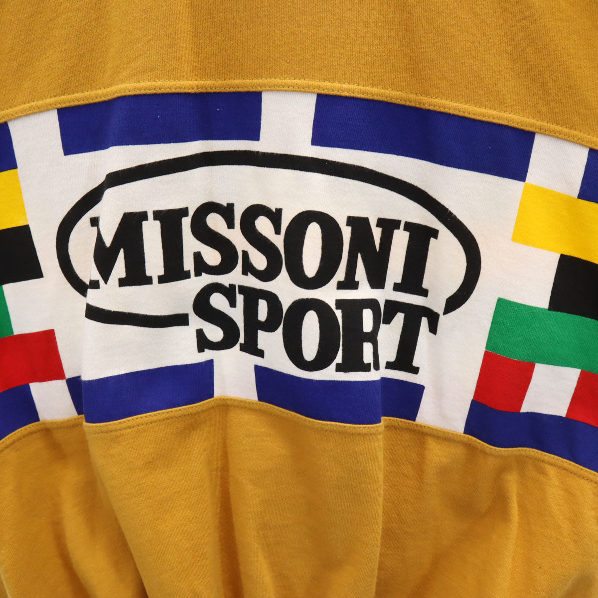 MISSONI SPORT ミッソーニスポーツ 90s イタリア製 オールド 長袖 スウェット トレーナー M オレンジ メンズ