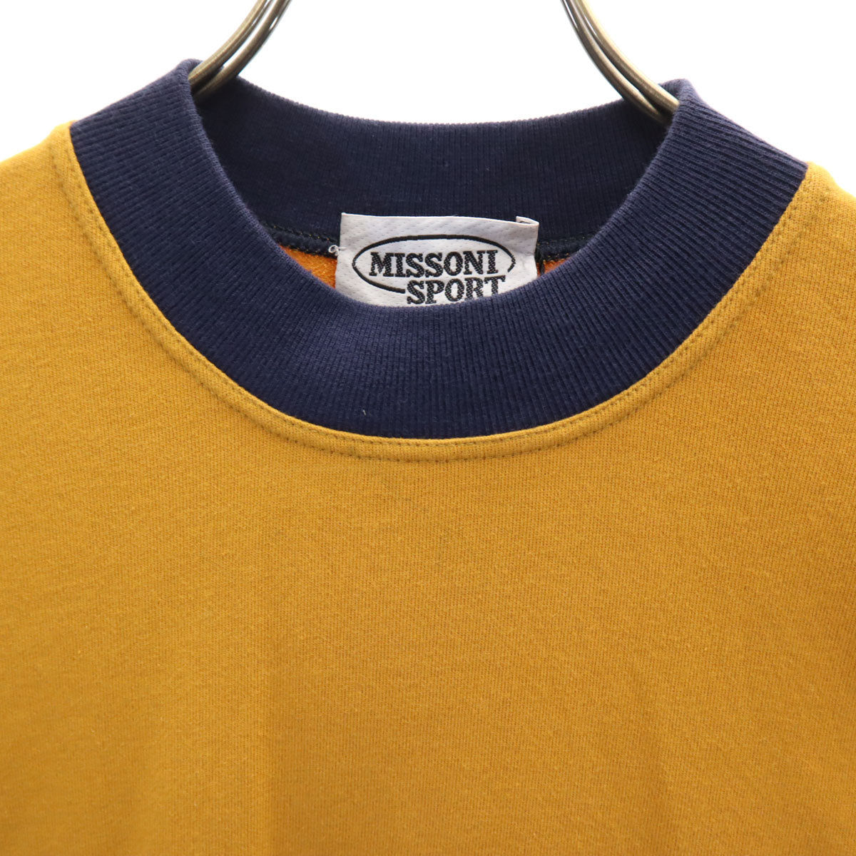 MISSONI SPORT ミッソーニスポーツ 90s イタリア製 オールド 長袖 スウェット トレーナー M オレンジ メンズ