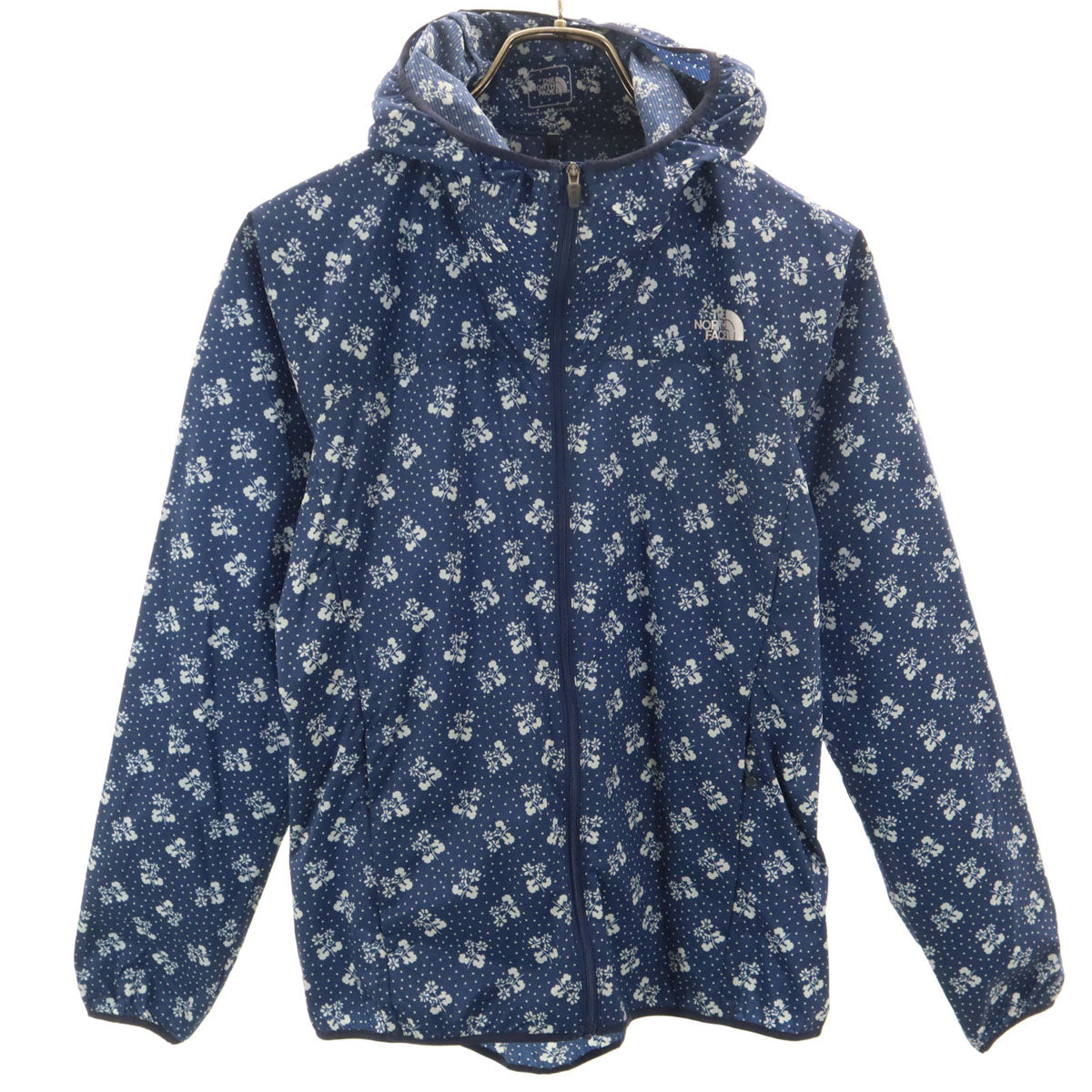 THE NORTH FACE ノースフェイス 総柄 ノベルティースワロウテイルベント ジャケット M ネイビー NPW21571 アウトドア レディース
