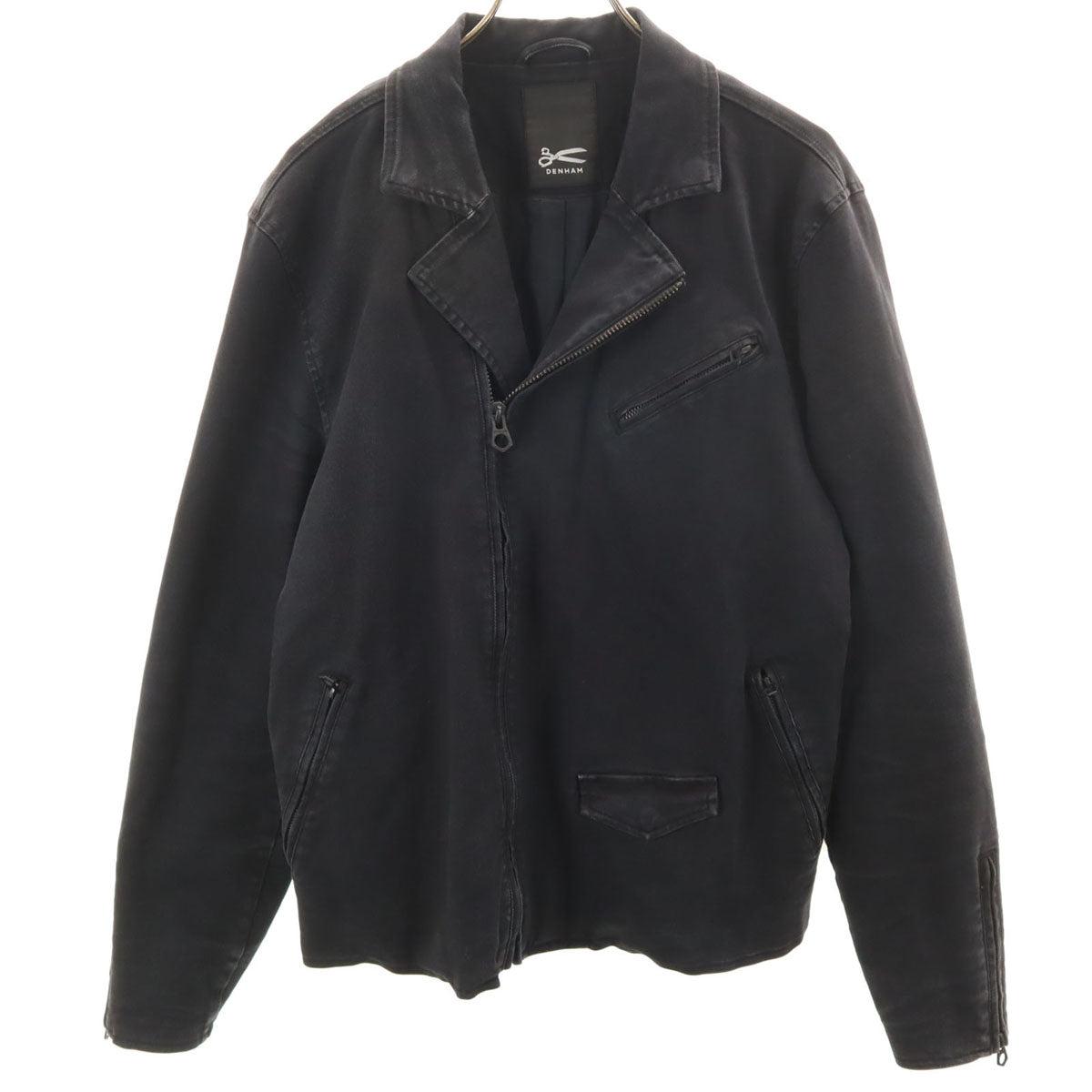 DENHAM デンハム バイカー ジャケット L ブラック メンズ