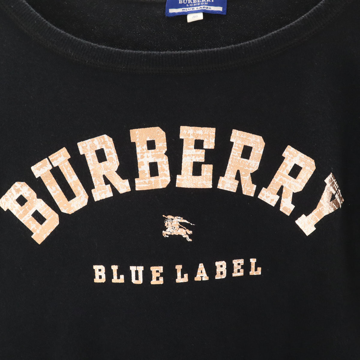 BURBERRY BLUE LABEL バーバリーブルーレーベル 7分袖 カットソー 38 ネイビー 三陽商会 レディース