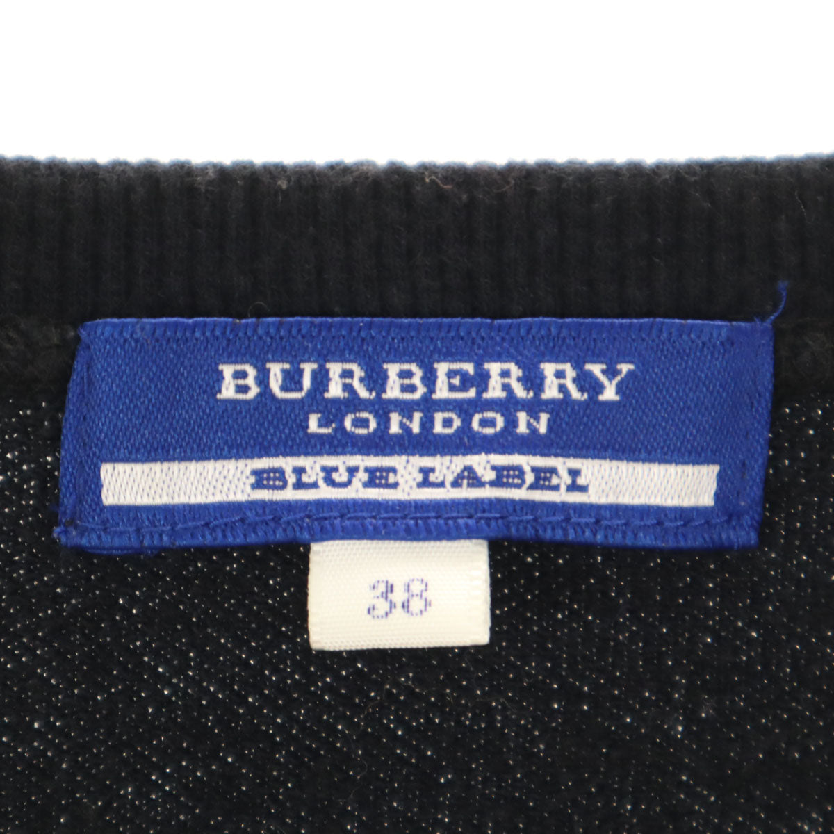 BURBERRY BLUE LABEL バーバリーブルーレーベル 7分袖 カットソー 38 ネイビー 三陽商会 レディース