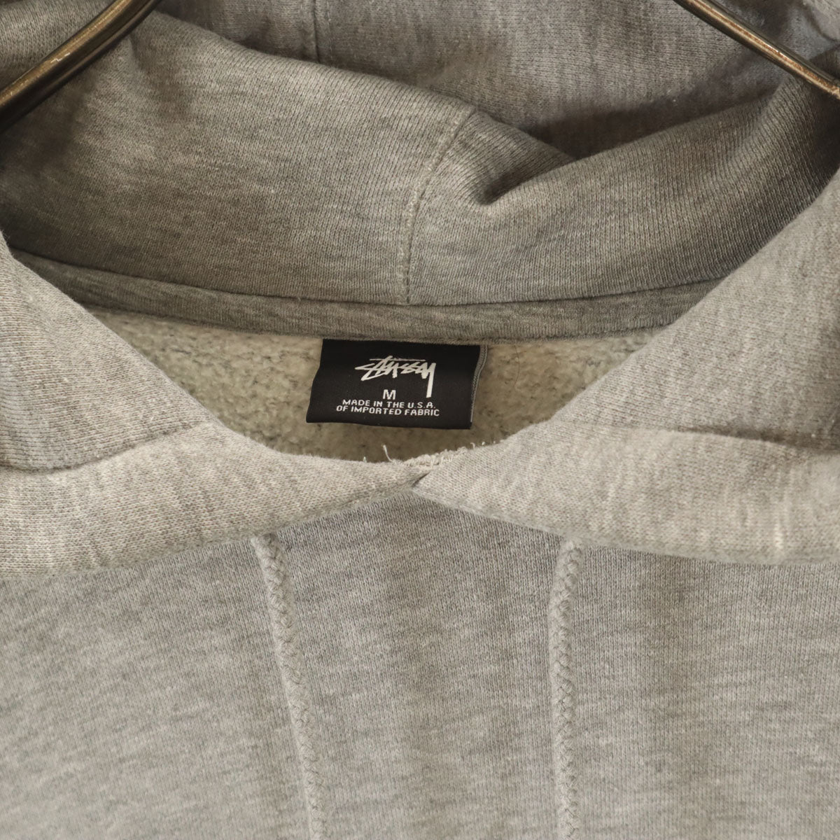 STUSSY ステューシー 長袖 スウェットパーカー M グレー＾ メンズ
