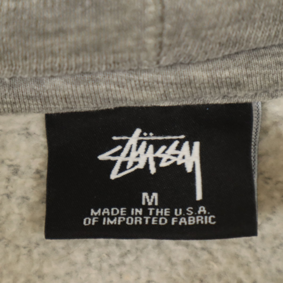 STUSSY ステューシー 長袖 スウェットパーカー M グレー＾ メンズ