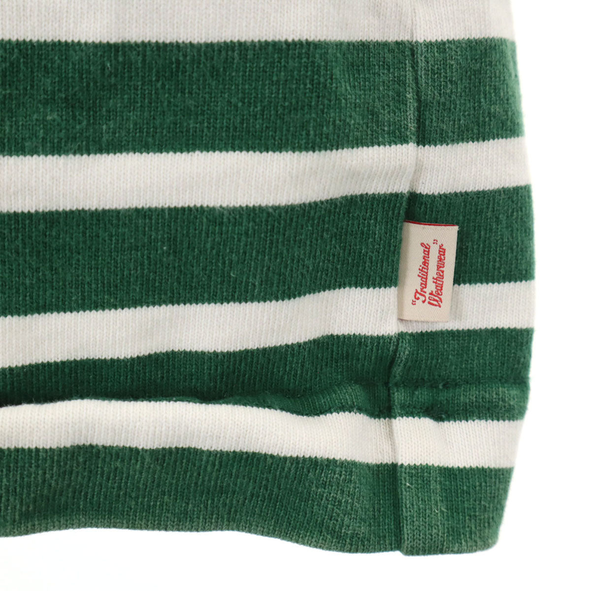 MACKINTOSH PHILOSOPHY マッキントッシュフィロソフィー ボーダー柄 7分袖 ボートネック バスクシャツ S グリーン レディース
