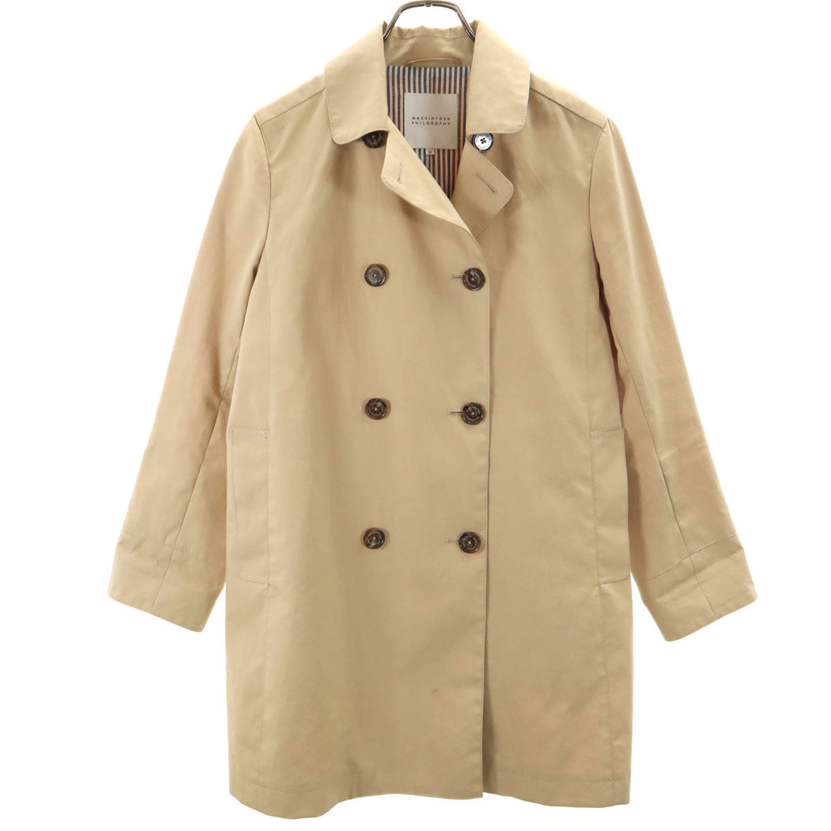 MACKINTOSH PHILOSOPHY マッキントッシュフィロソフィー 日本製 トレンチコート 40 ベージュ レディース