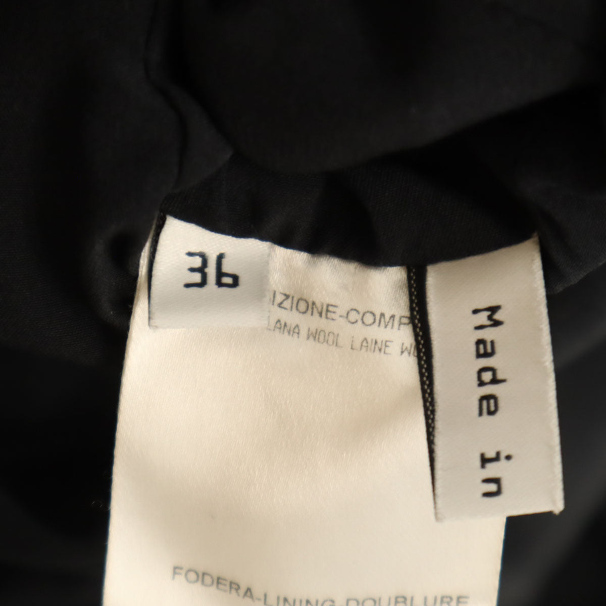 BALENCIAGA.PARIS バレンシアガ パリ イタリア製 ジャケット 36 ブラック レディース