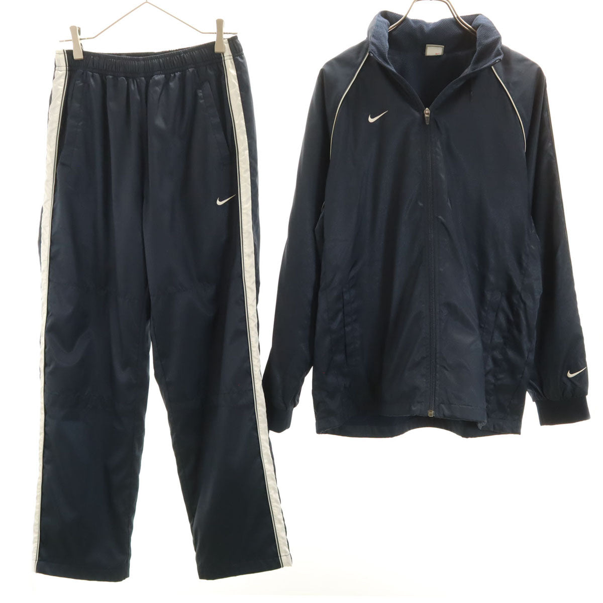 NIKE ナイキ トレーニング ジップジャケット 上下 セットアップ M ネイビー メンズ