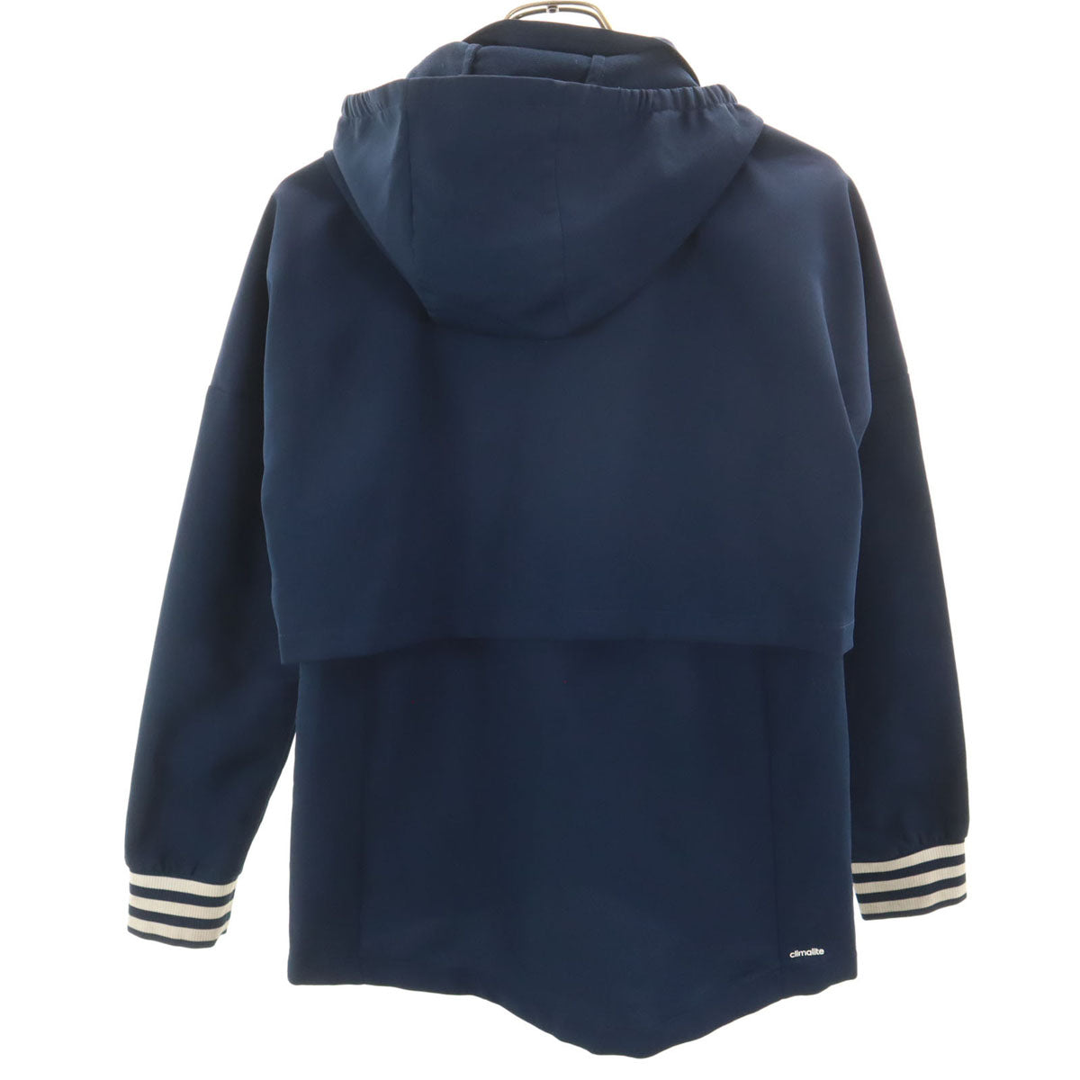 adidas アディダス トレーニング 長袖 ジップパーカー L ネイビー レディース