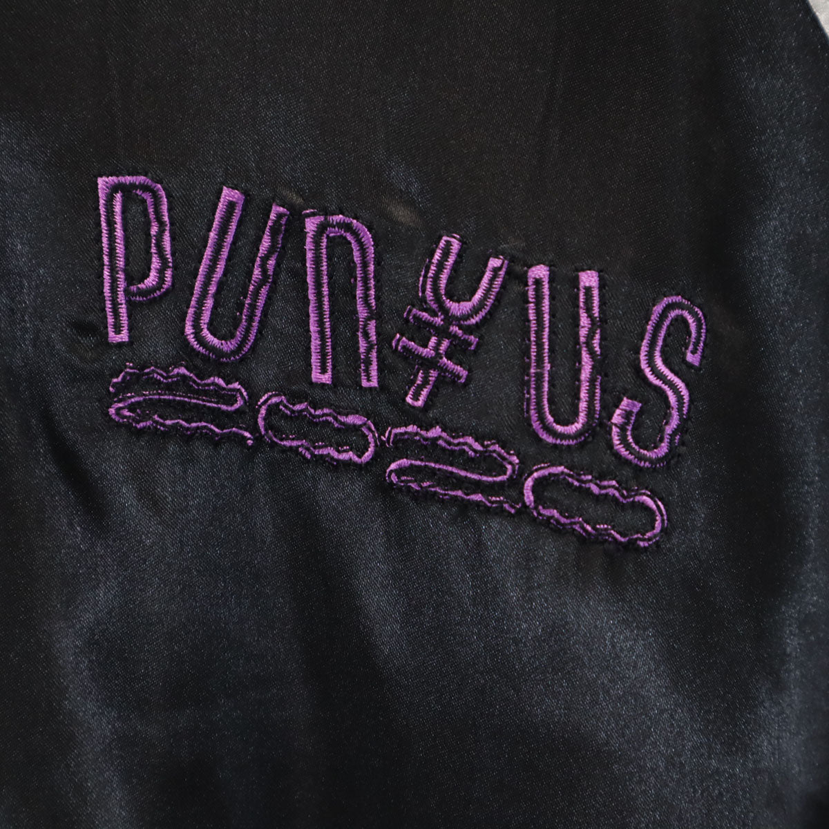 PUNYUS プニュズ バック刺繍 後藤徹也氏デザイン スカジャン 4 ブラック メンズ