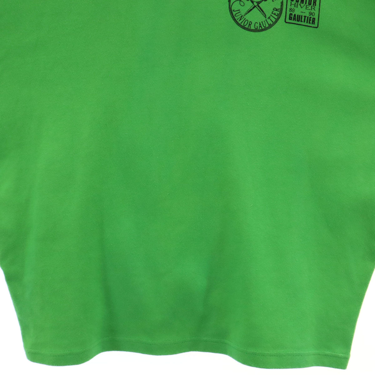 JUNIOR GAULTIER ジュニア ゴルチエ 長袖 Tシャツ M 黄緑 ロンT Jean Paul Gaultier キッズ