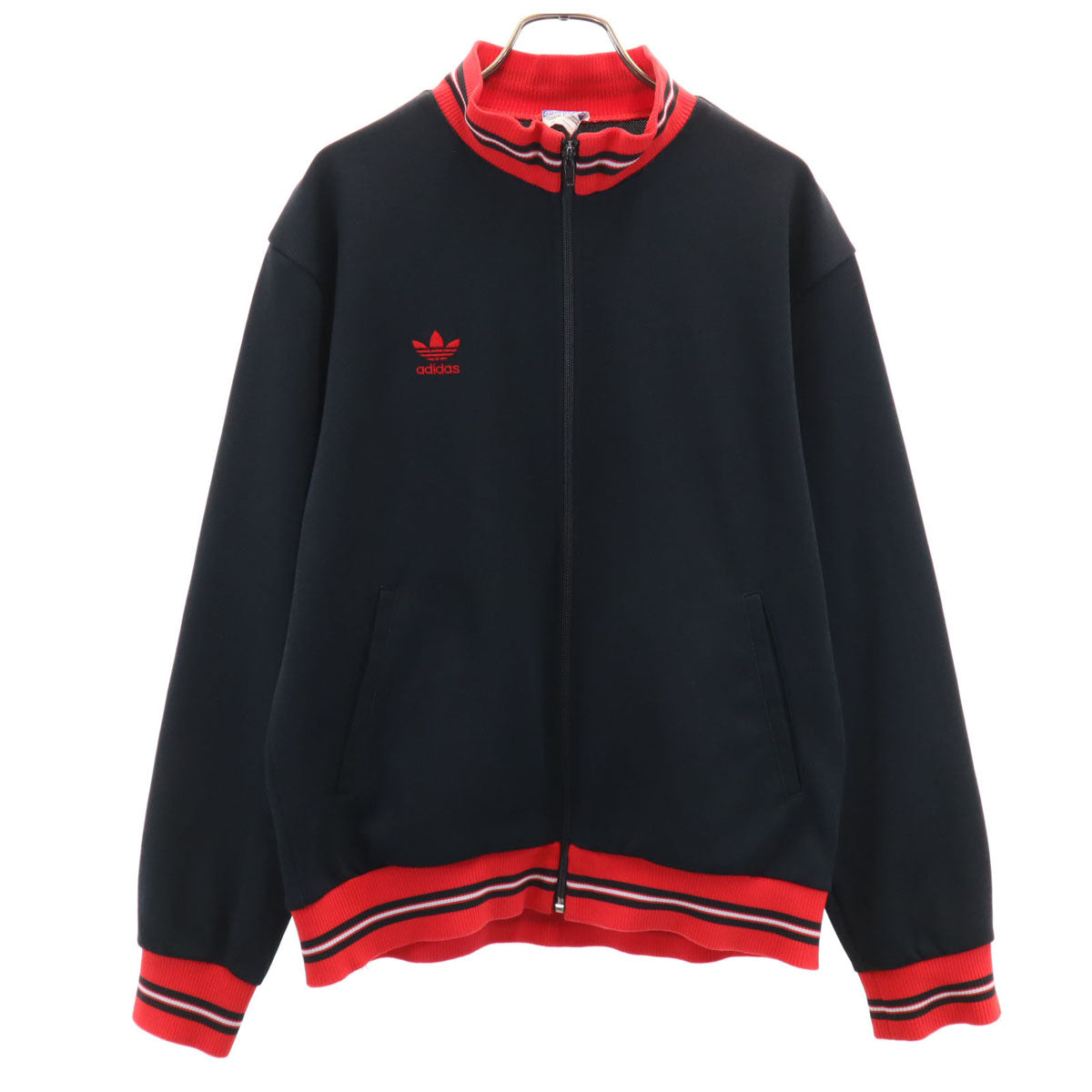 adidas アディダス 80s ヴィンテージ トラックジャケット L ブラック デサント ジャージ メンズ