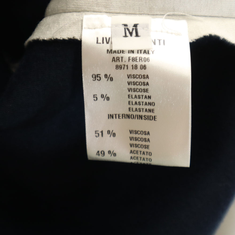 LIVIANA CONTI リビアナコンティ イタリア製 長袖 ジップパーカー M ライトグレー レディース