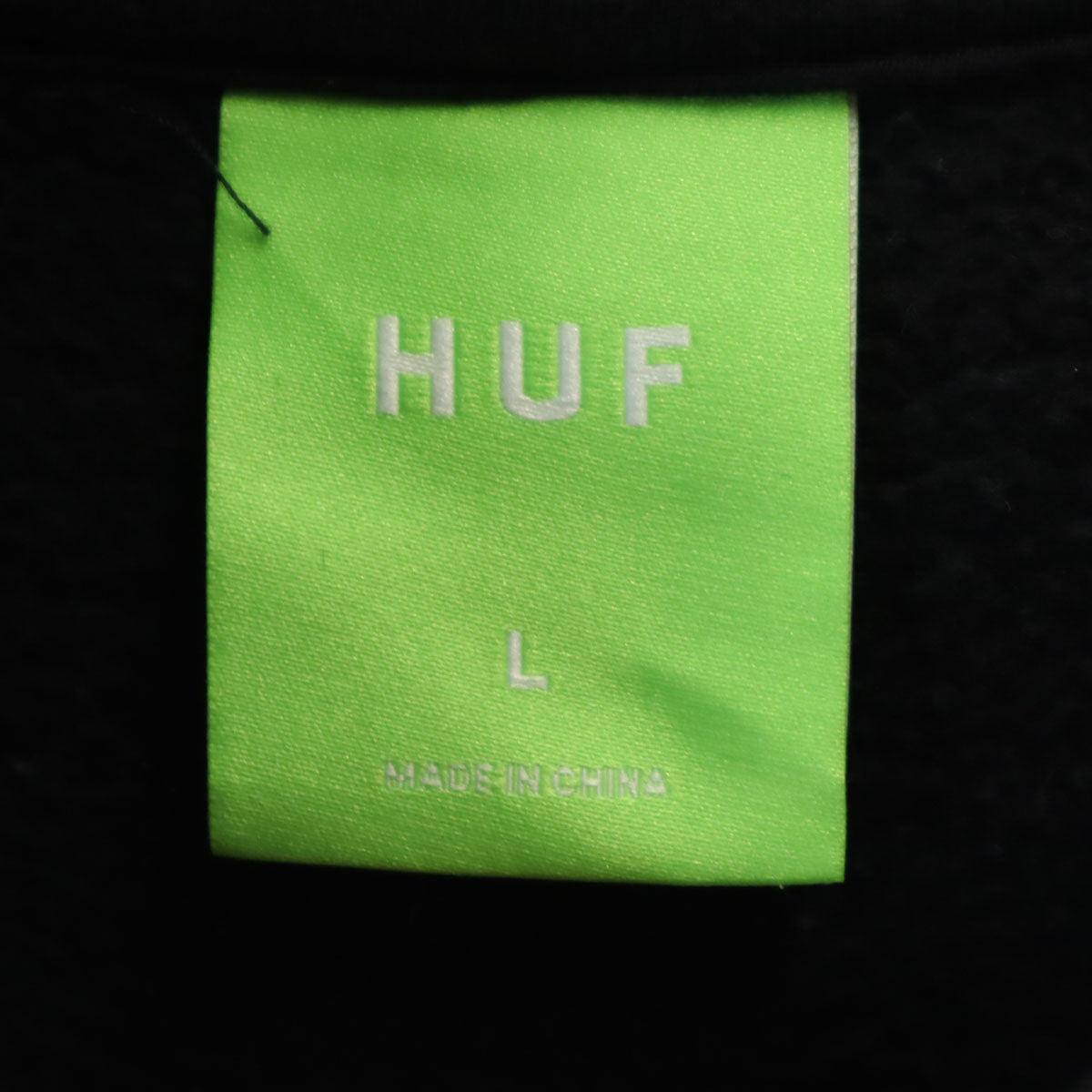 HUF ハフ 長袖 スウェットパーカー L ブラック メンズ