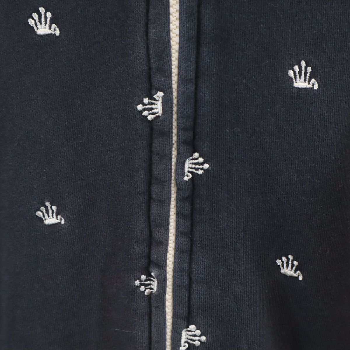STUSSY ステューシー 総柄 長袖 ジップパーカー S ネイビー メンズ
