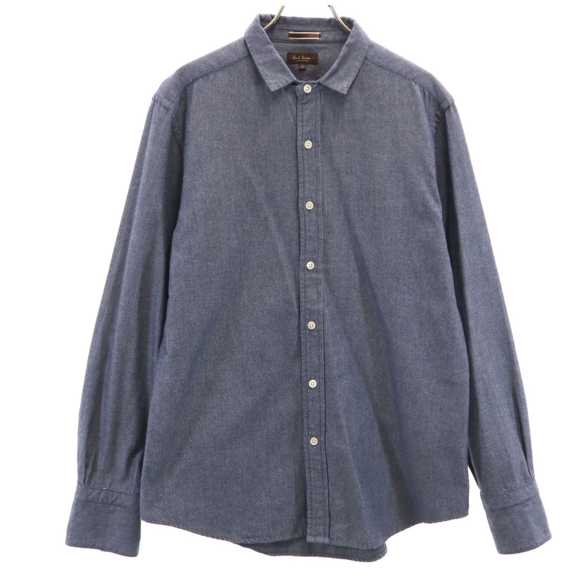 PAUL SMITH COLLECTION ポールスミスコレクション 日本製 長袖 シャツ L ネイビー メンズ