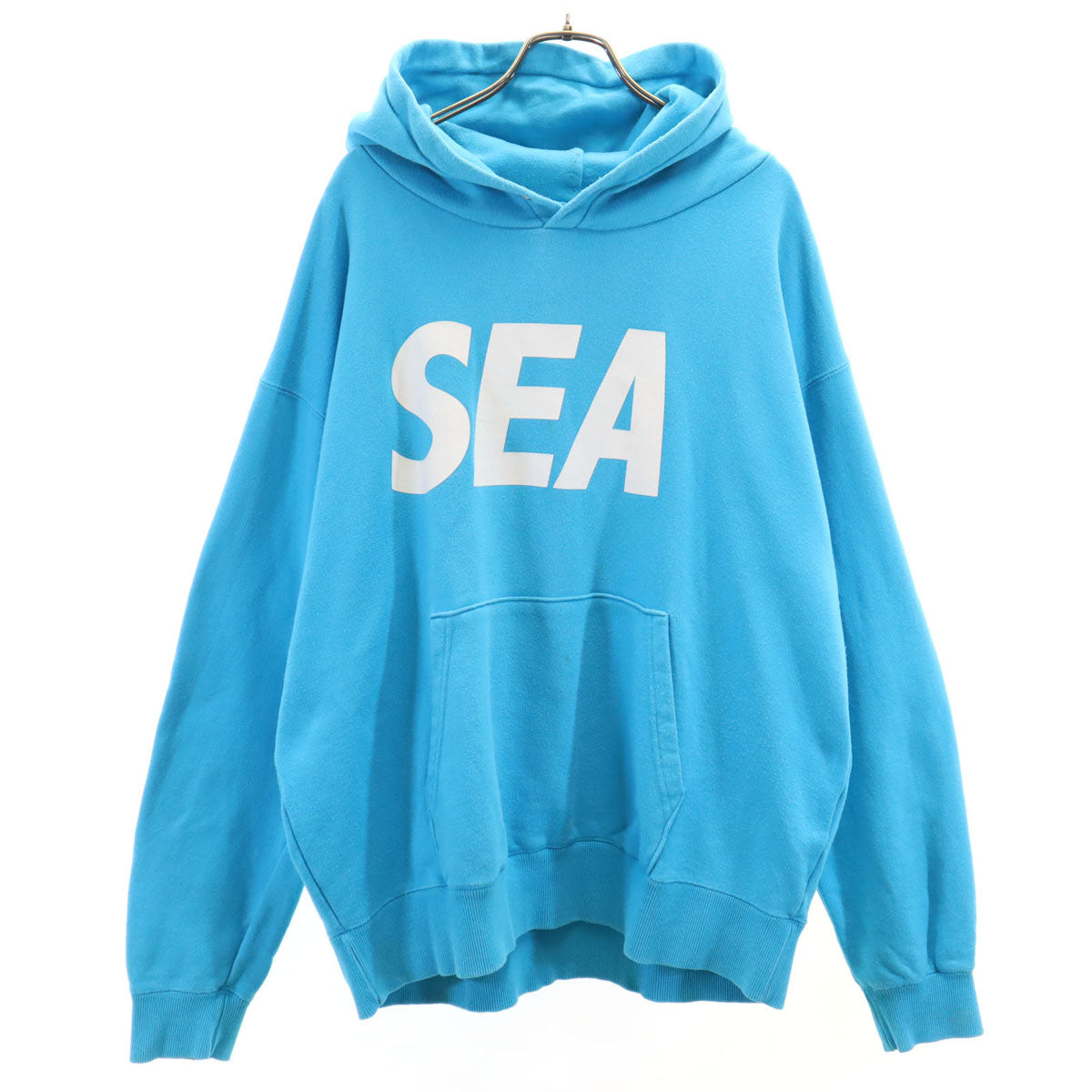 WIND AND SEA ウィンダンシー 長袖 スウェットパーカー XL 水色 メンズ