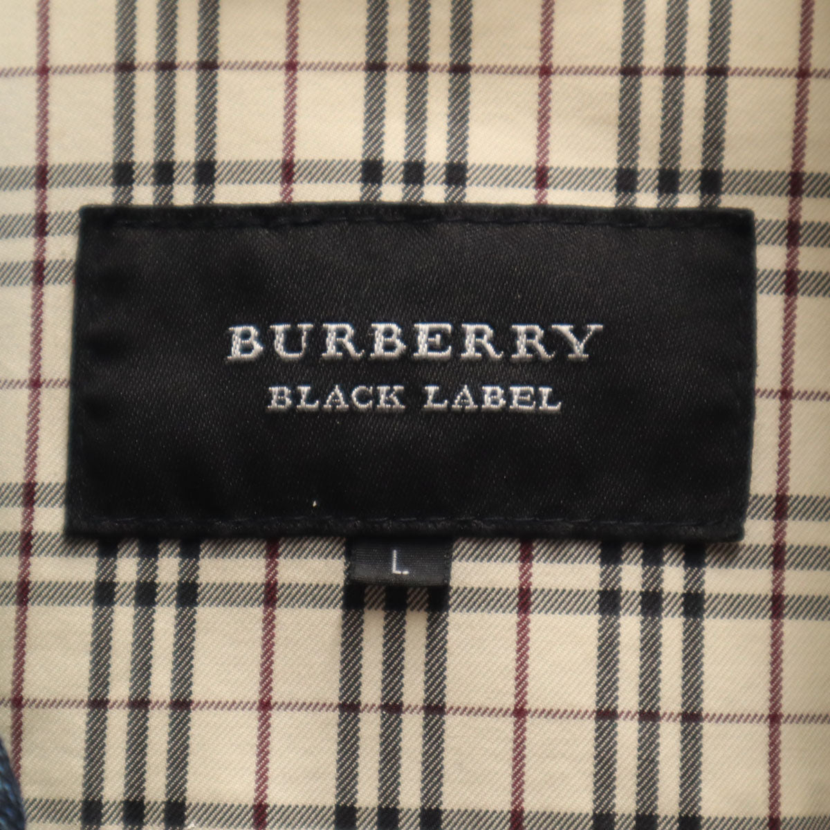 BURBERRY BLACK LABEL バーバリーブラックレーベル デニムジャケット L インディゴ 三陽商会 ジージャン トラッカー メンズ