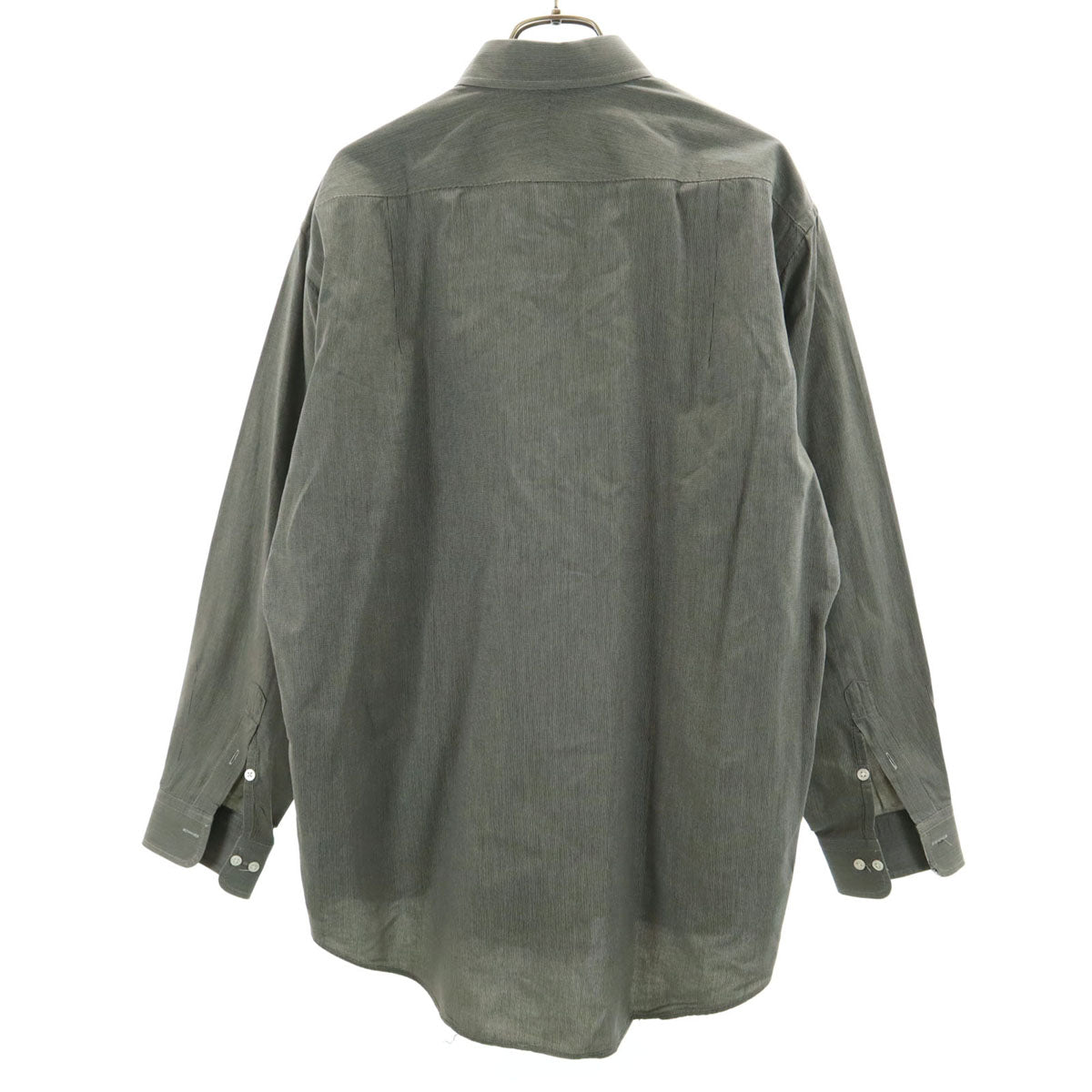 GIVENCHY ジバンシィ 90s 日本製 オールド 長袖 コットンシャツ 48 グレー系 メンズ