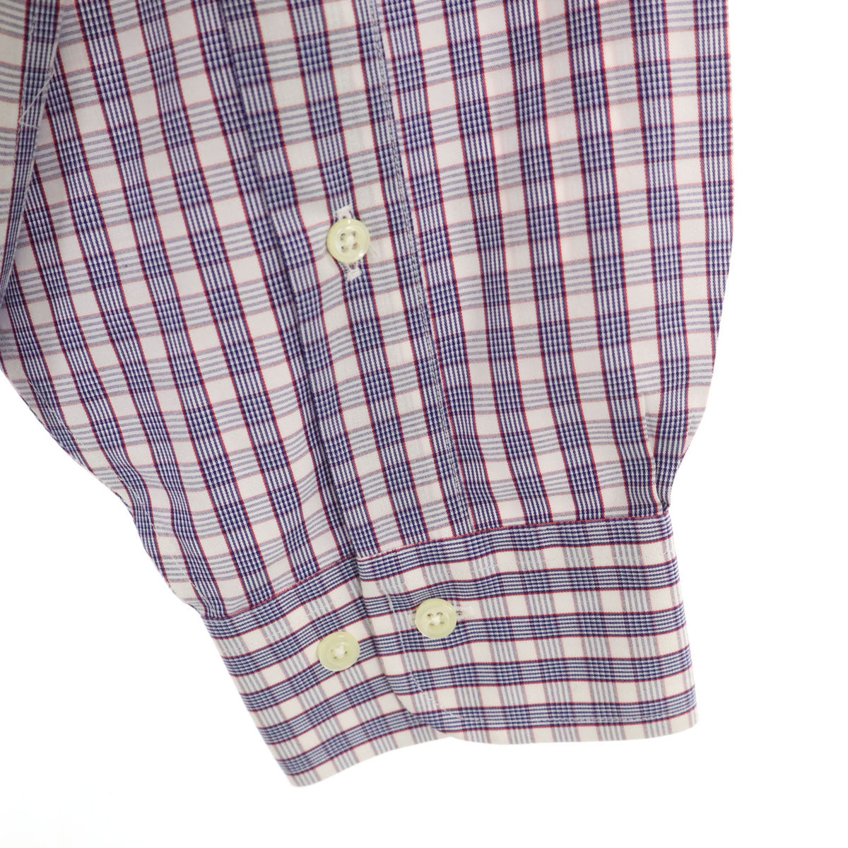 未使用 Brooks Brothers ブルックスブラザーズ チェック柄 長袖 ボタンダウンシャツ 16-0/1 ホワイト メンズ