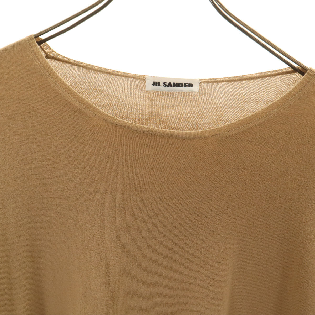 JIL SANDER ジルサンダー 長袖 ニット 40 ベージュ セーター レディース