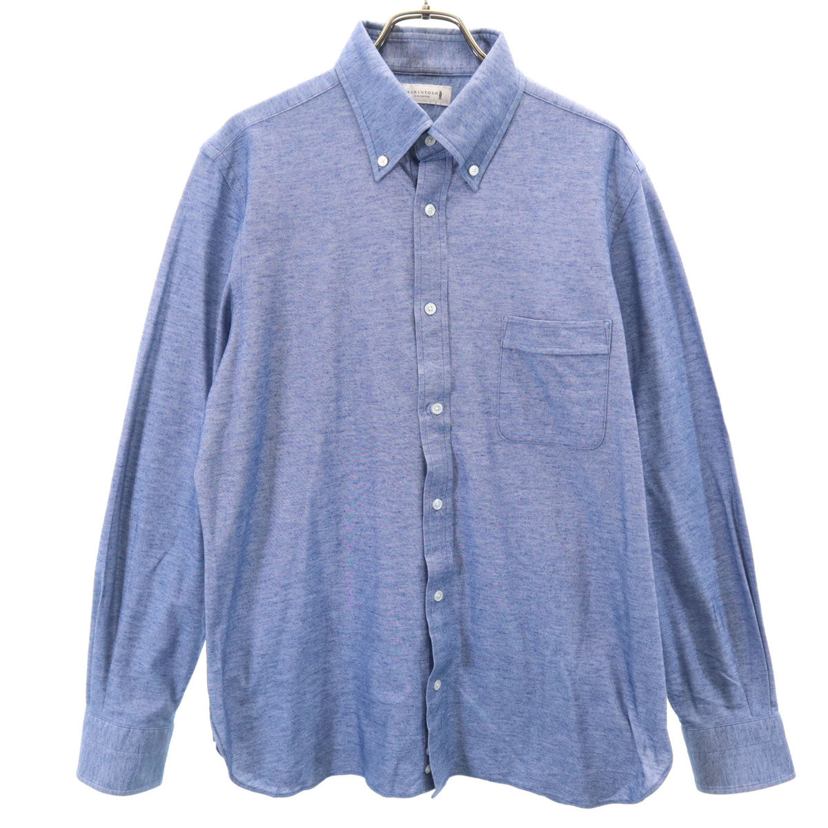 MACKINTOSH LONDON マッキントッシュ ロンドン 長袖 ボタンダウンシャツ L ブルー系 メンズ