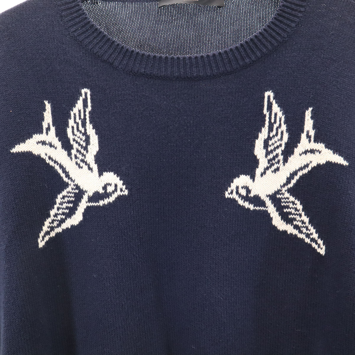Max Mara WEEKEND LINE マックスマーラ ウィークエンド バード 長袖 ニット M ネイビー セーター 鳥 レディース