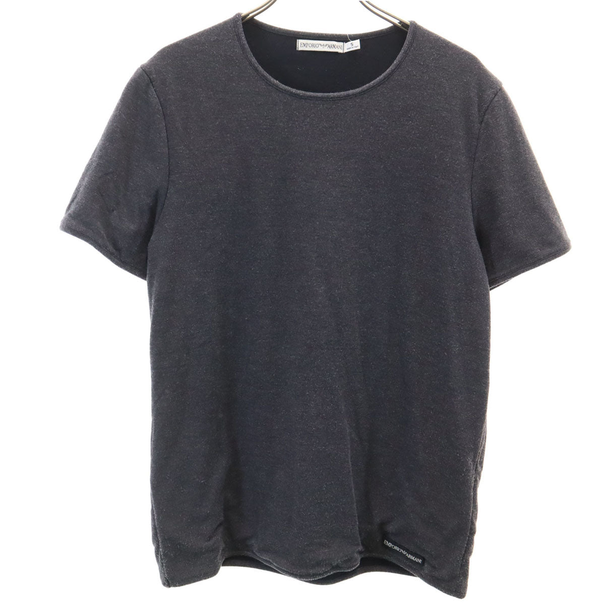 Emporio Armani エンポリオアルマーニ イタリア製 半袖 中綿 Tシャツ S チャコールグレー メンズ