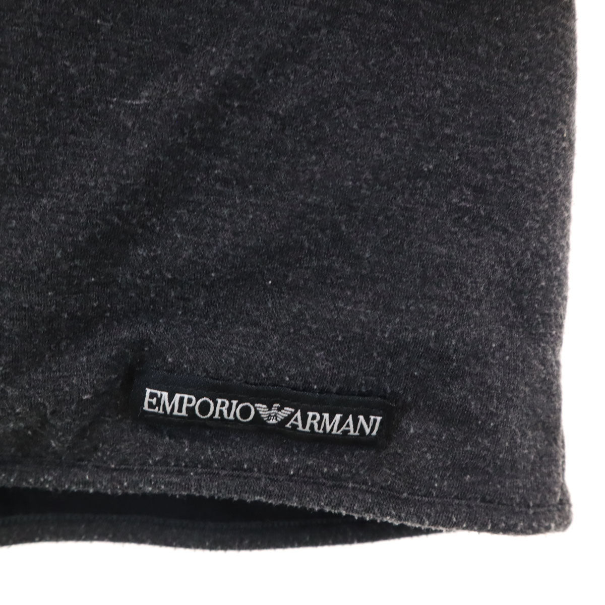 Emporio Armani エンポリオアルマーニ イタリア製 半袖 中綿 Tシャツ S チャコールグレー メンズ