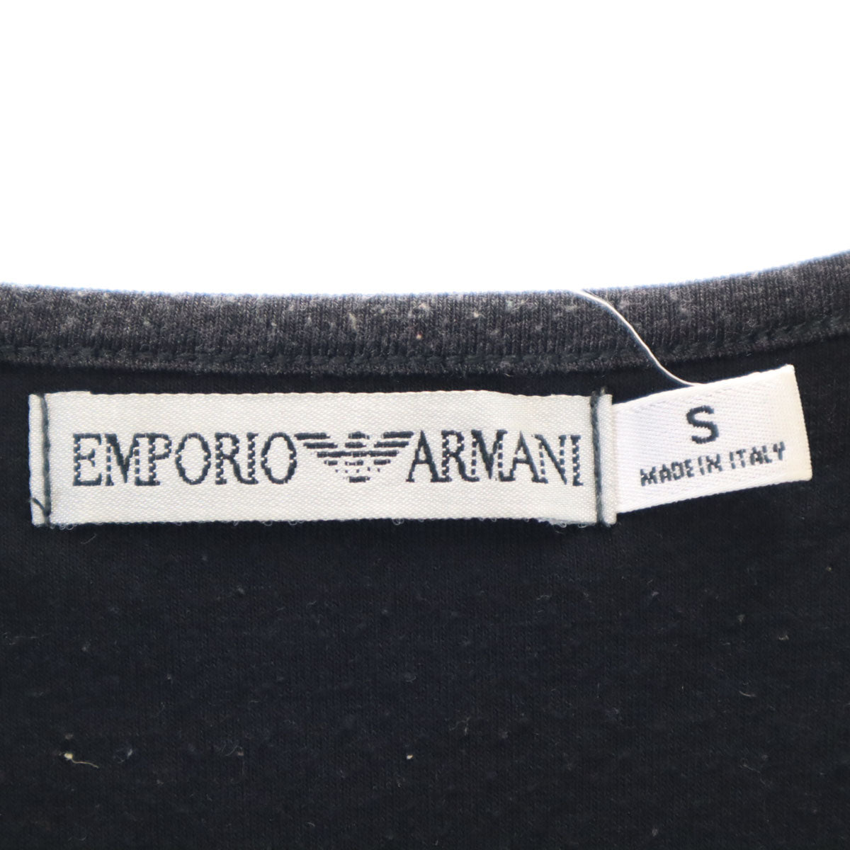 Emporio Armani エンポリオアルマーニ イタリア製 半袖 中綿 Tシャツ S チャコールグレー メンズ