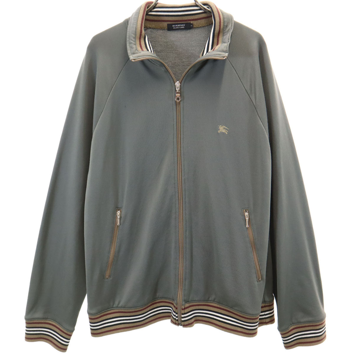 BURBERRY BLACK LABEL バーバリーブラックレーベル 日本製 トラックジャケット 3 チャコールグレー 三陽商会 メンズ