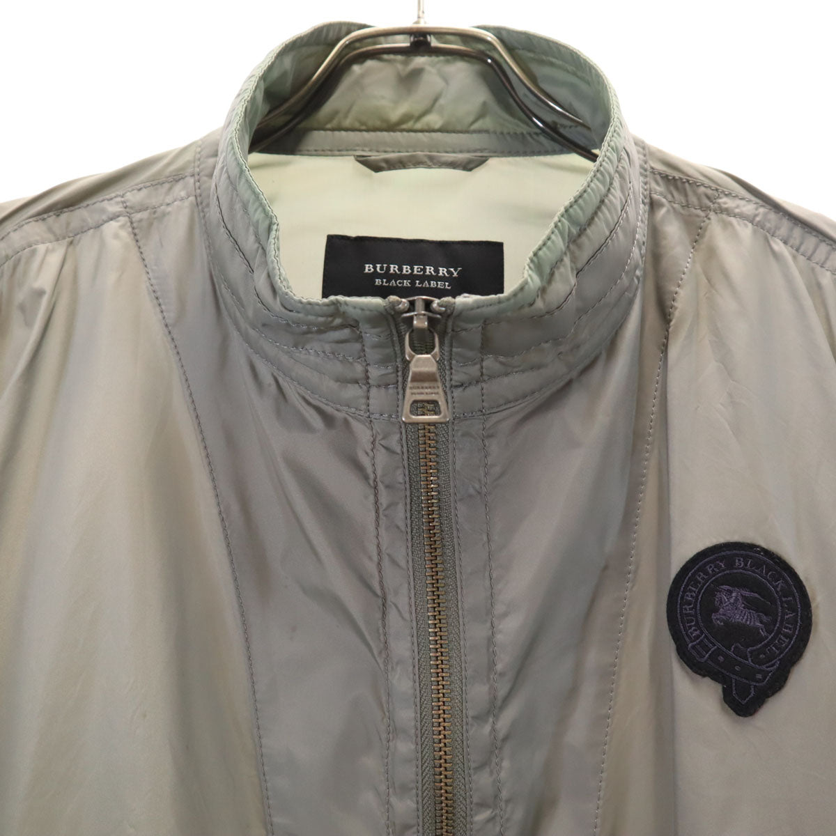 BURBERRY BLACK LABEL バーバリーブラックレーベル ナイロンジャケット M グレー 三陽商会 レディース