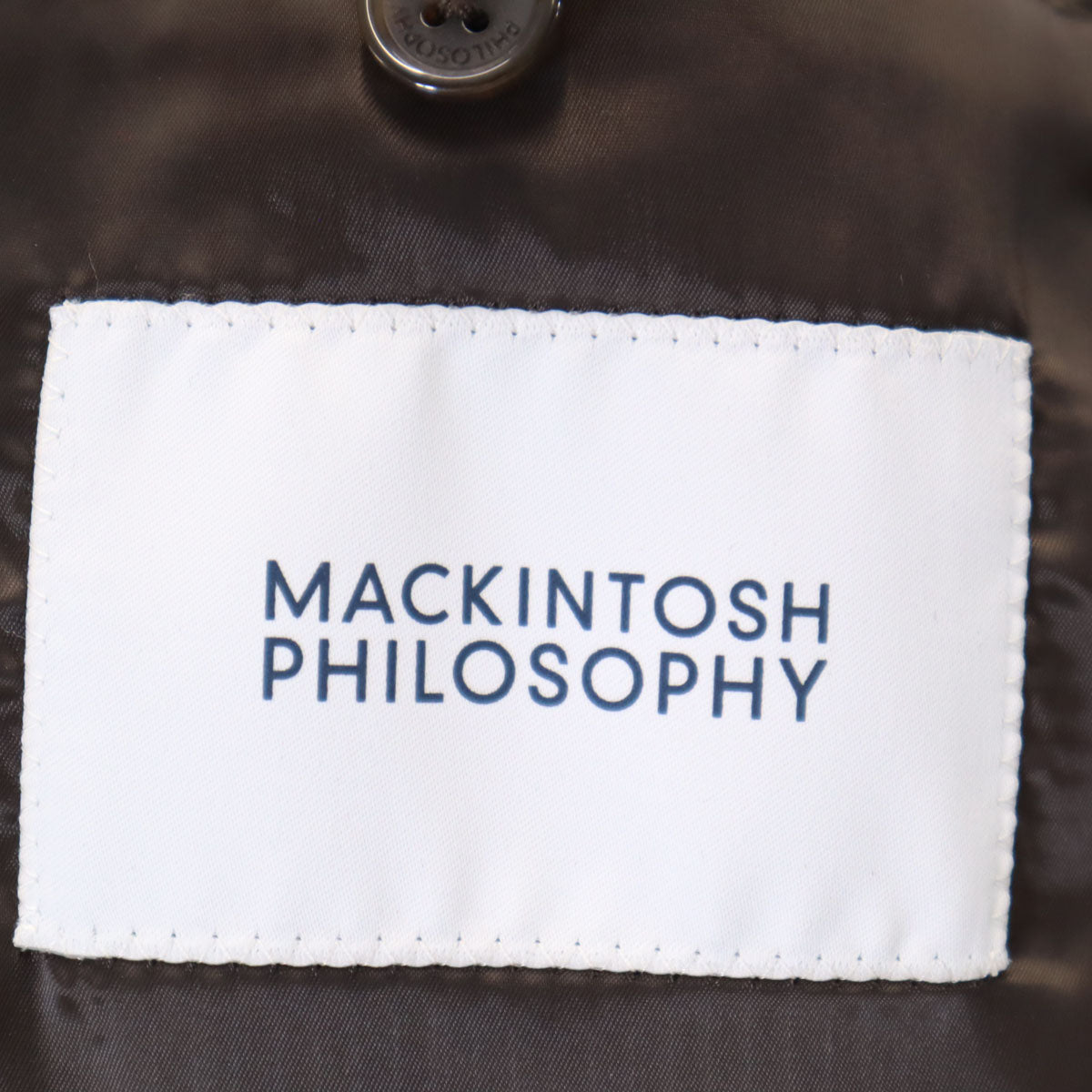 MACKINTOSH PHILOSOPHY マッキントッシュフィロソフィー テーラードジャケット 40L ダークブラウン メンズ