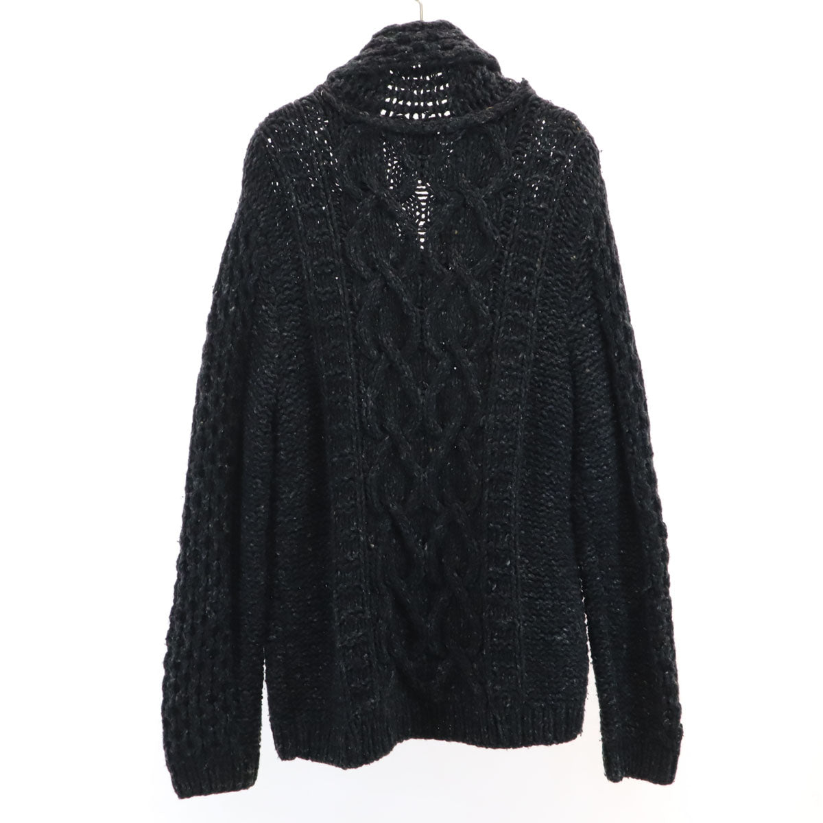DIESEL TRICOT&Co. ディーゼル トリコアンドコー ショールカラー ニットジャケット XL チャコールグレー メンズ