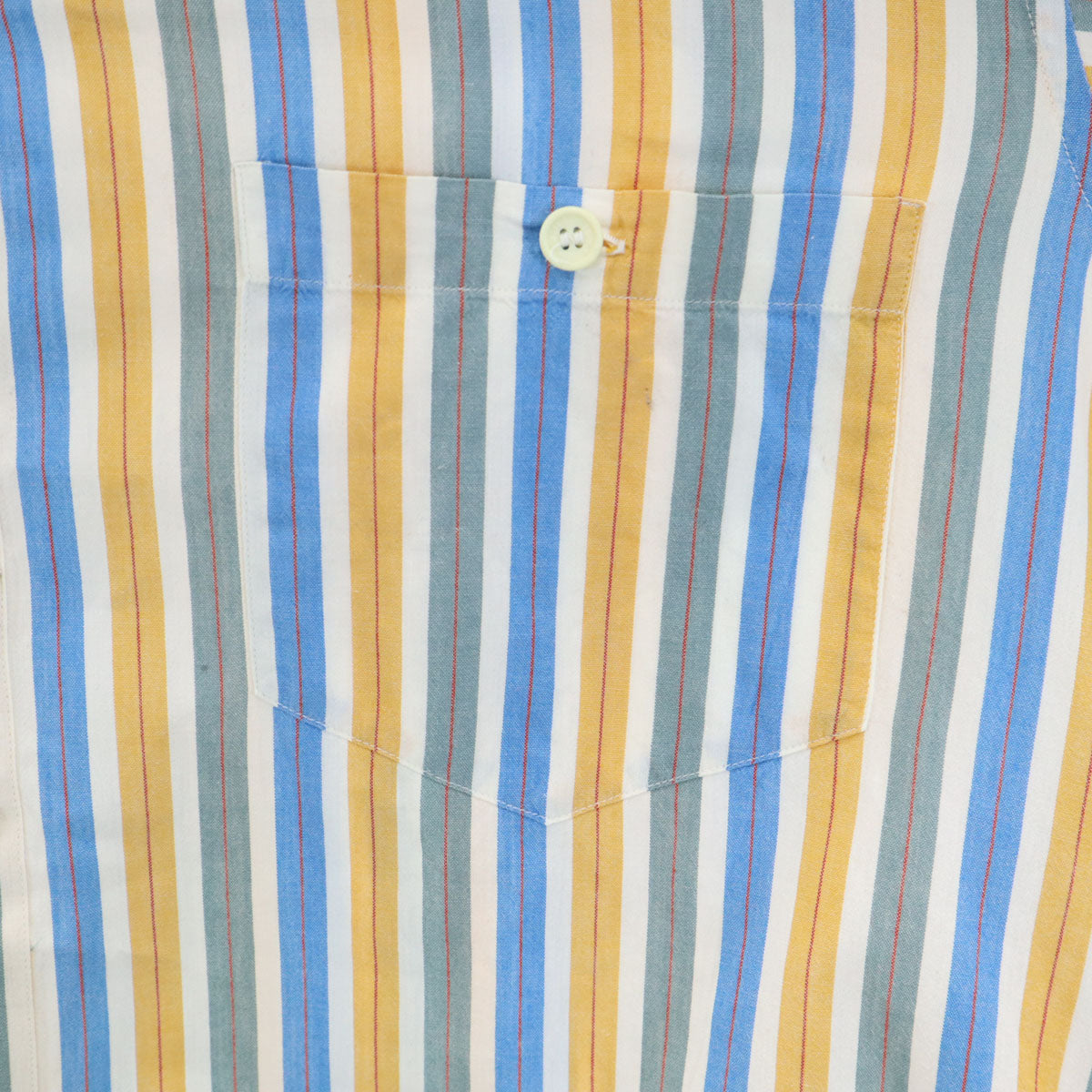 MISSONI SPORT ミッソーニスポーツ イタリア製 ストライプ柄 長袖 コットンシャツ L マルチ メンズ