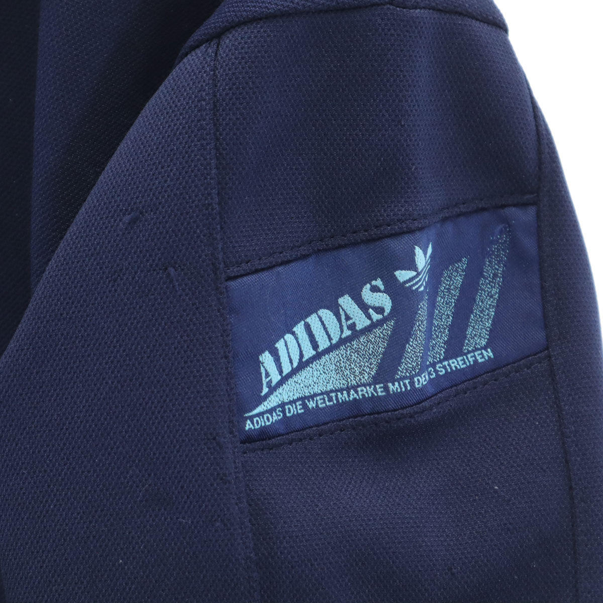 adidas アディダス 80s デサント製 ヴィンテージ トレフォイルロゴ トラックジャケット 160 ネイビー ジャージ キッズ