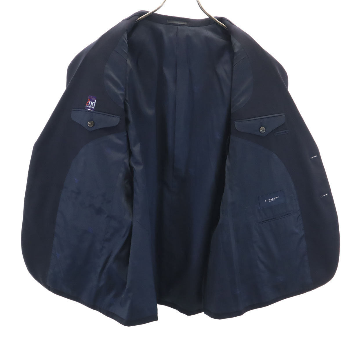 BURBERRY LONDON バーバリーロンドン 日本製 テーラードジャケット BB5 濃紺 三陽商会 ブレザー メンズ