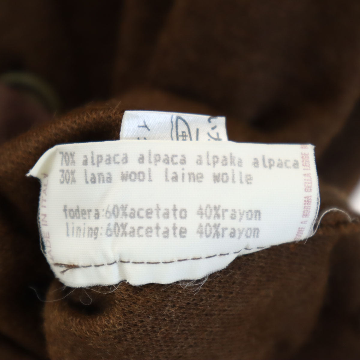 Herno ヘルノ 90s イタリア製 オールド ウールコート 上下 セットアップ 42 ブラウン レディース