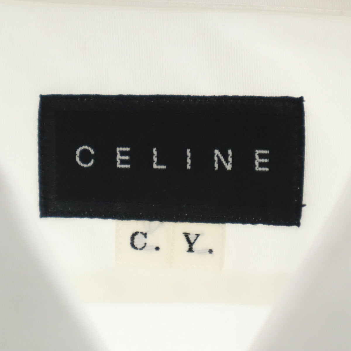 CELINE セリーヌ 長袖 カッターシャツ ホワイト メンズ