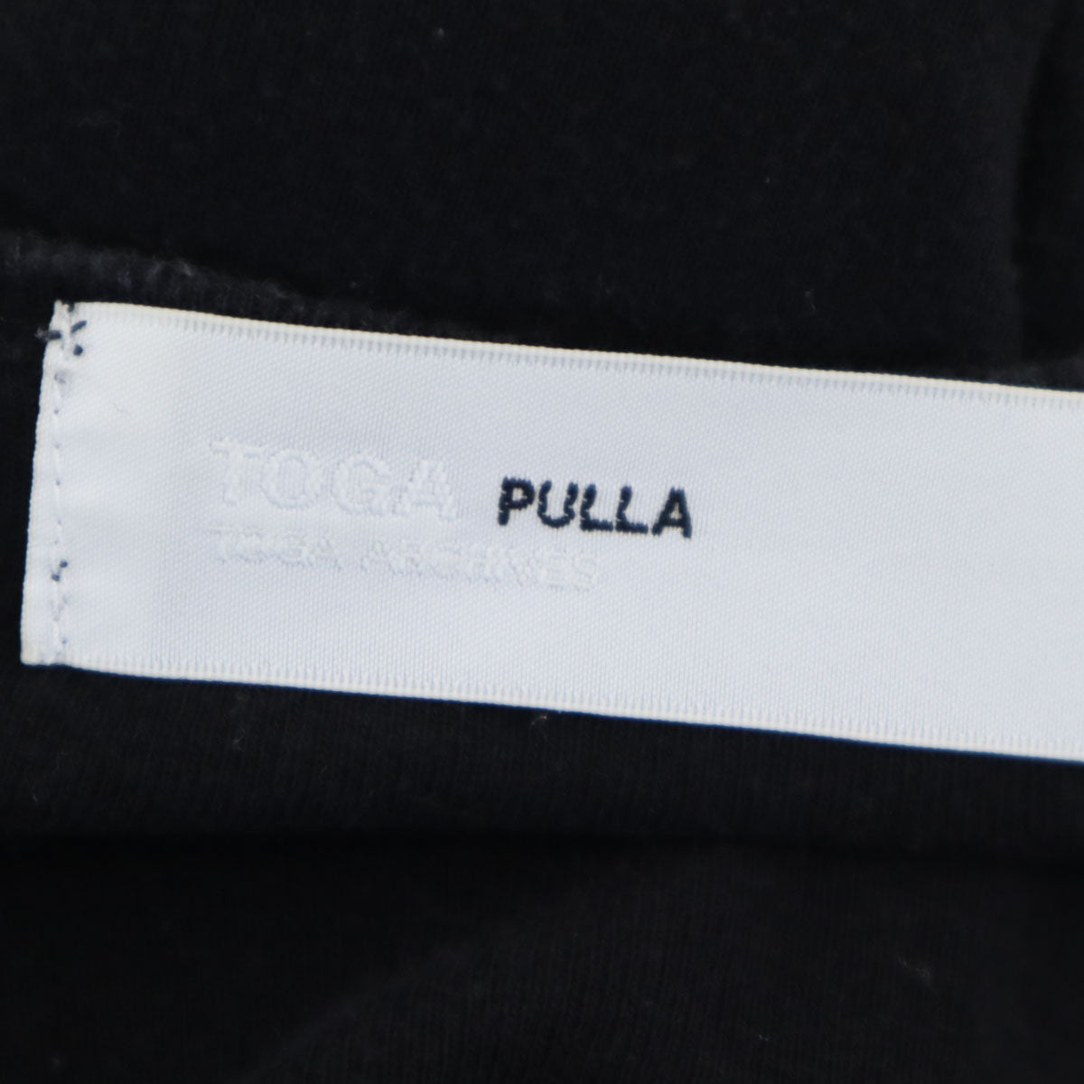 TOGA PULLA トーガプルラ 日本製 長袖 カットソー ONE ブラック レディース