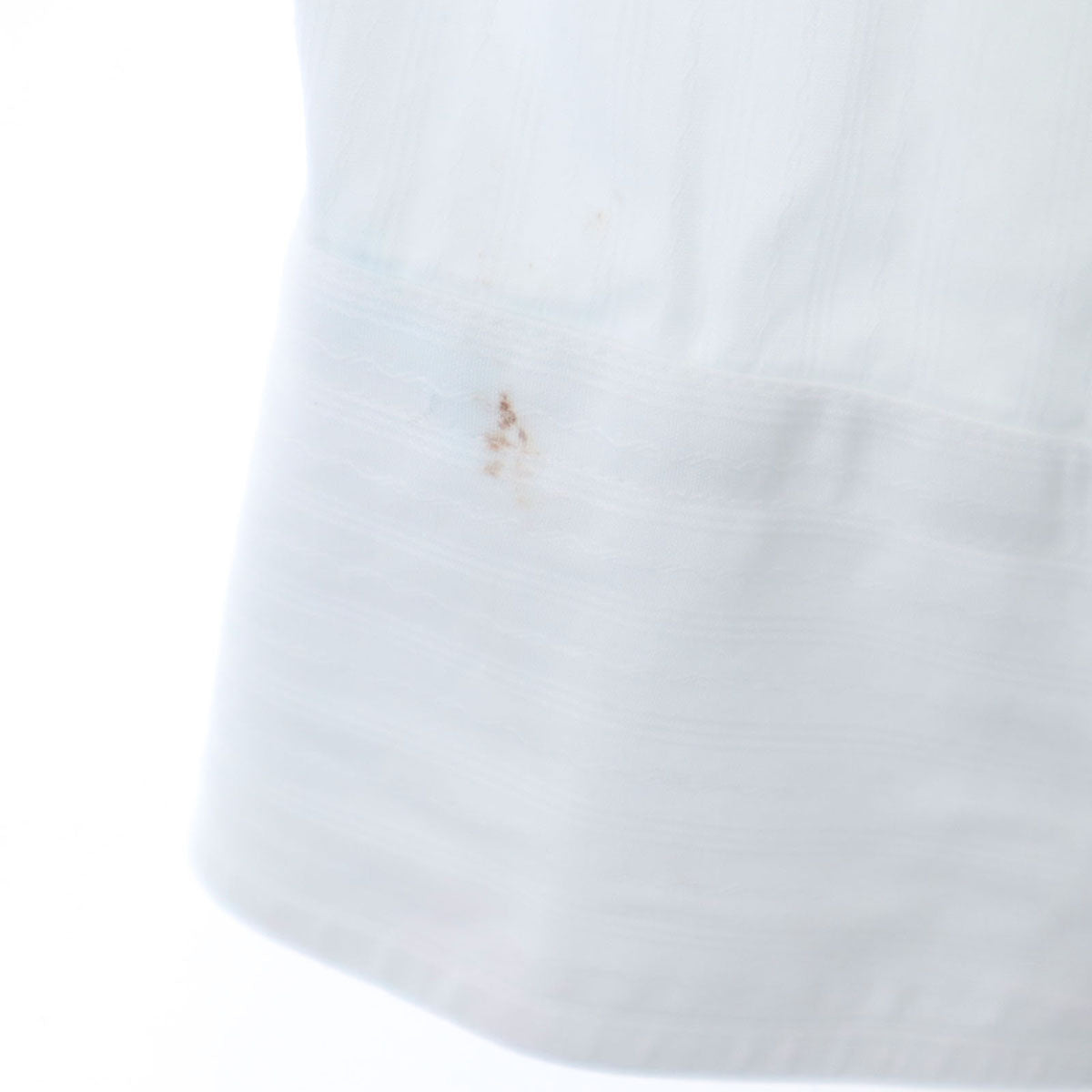 CELINE セリーヌ ストライプ柄 長袖 コットンシャツ ホワイト メンズ