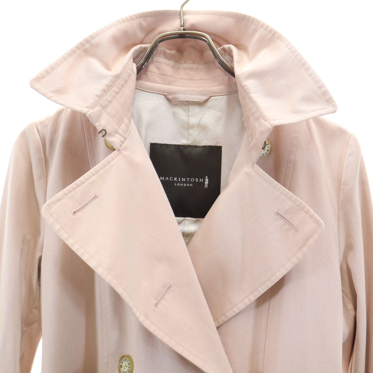 Mackintosh マッキントッシュ 日本製 トレンチコート 40 ピンク レディース